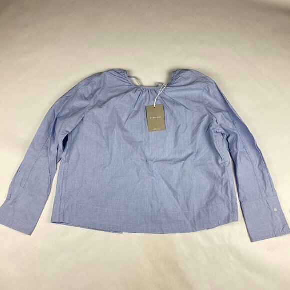 NWT Everlane Poplin Breeze Shirt Women's XS Light Blue 100% Cotton - Picture 4 of 16